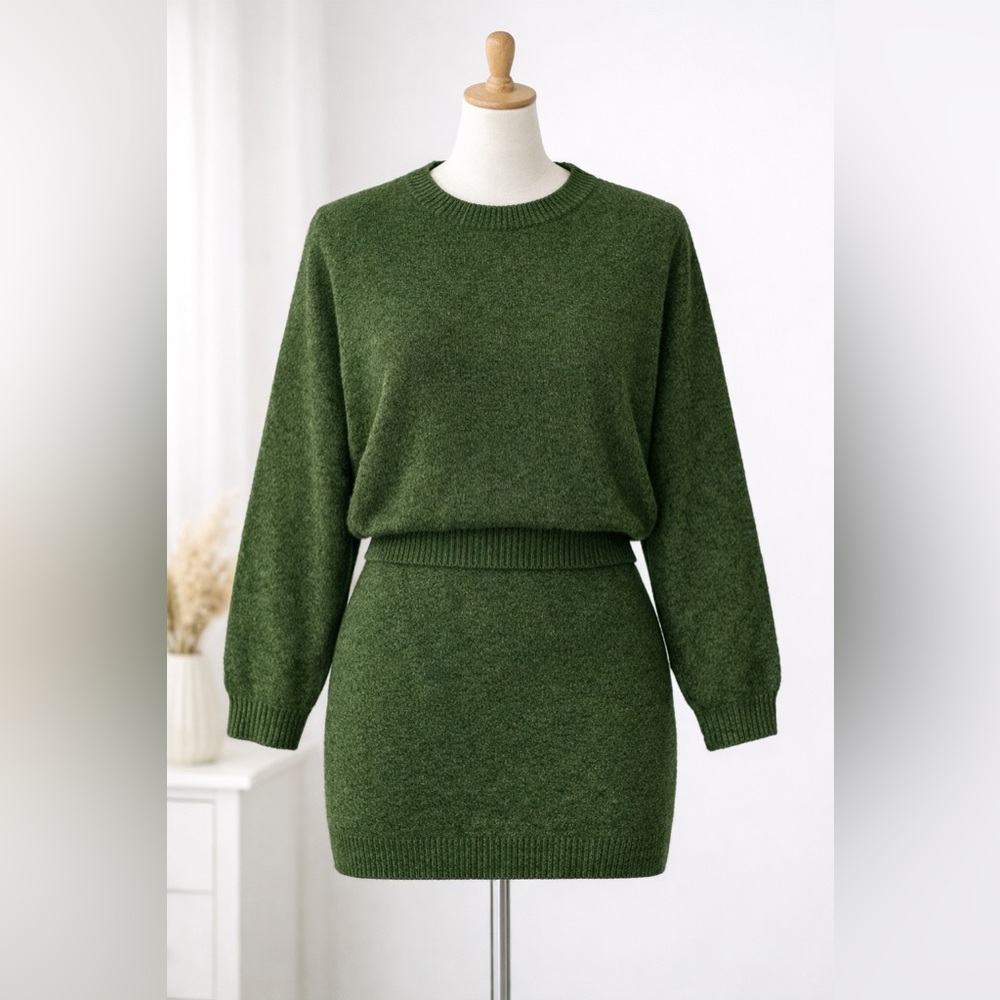 SHEIN Forest Green Crew Neck Sweater